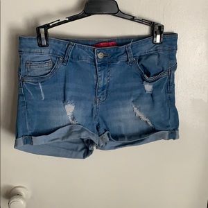denim shorts